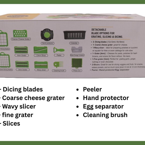 16 in 1 Veggie Slicer Multi-Functional One-Piece Vegetable Cutter. Kitchen Ideas - Picture 2 of 4